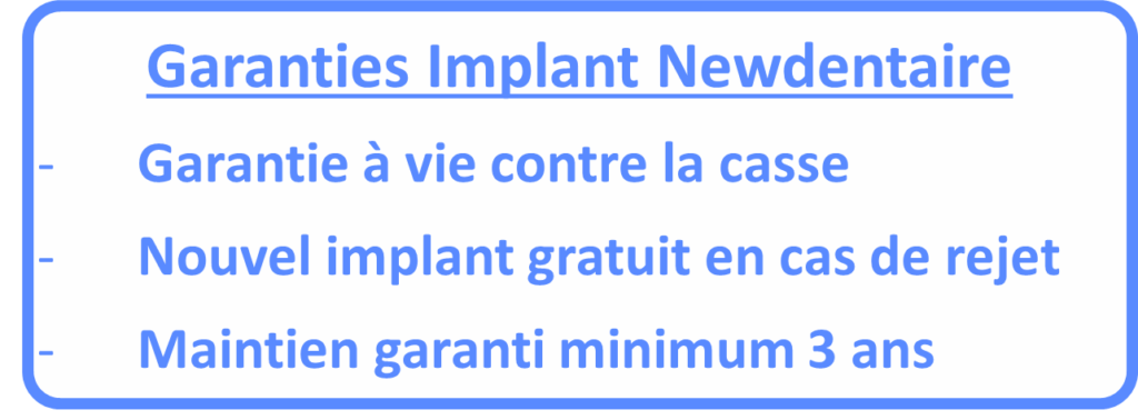 Garantie des implants Newdentaire